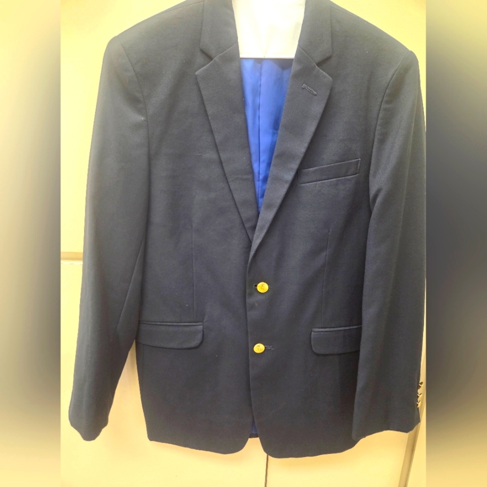 Boys Nautica Navy Blazer with Gold Buttons Size 18R